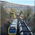 Hope Valley railway approaching Hathersage