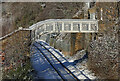 A footbridge over the Borders Railway Line