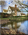 Barton: Manor Farmhouse and frozen pond