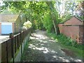 Vew of ancient path from Eagley Bank to Blackburn Road