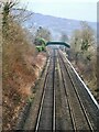 New railway footbridge at Hathersage West