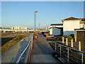 Path behind river wall, Shoreham Beach