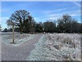 Frosty paths - Hawley Farm Open Space