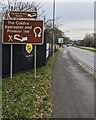 ST3689 : Brown direction signs, Langstone by Jaggery