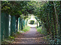 Footpath to Castle Bar Park station