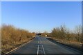 Roman crossroads? The A52 approaching the turnoff to Long Hollow