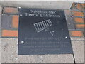 Xylophone Man tribute plaque, Lister Gate