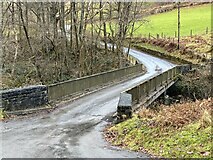 SH8715 : Bridge over the River Dyfi by John H Darch