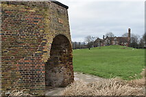 TQ3277 : Former lime kiln in Burgess Park by David Martin