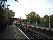 TQ2162 : Ewell West railway station by Richard Vince