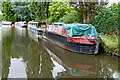 Moored narrowboats near Stafford