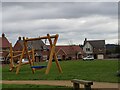 Play equipment on Flyford Flavell Green