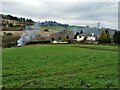 View to Ridgeway and a smoky bonfire