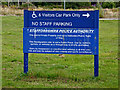 Police Headquarters sign by Cannock Road in Stafford