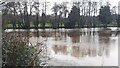 Floodwater beside Woodington Lane