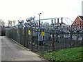 Electricity sub station near Wheeldale Court