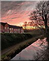 Sunset over the Grand Union Canal