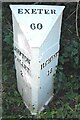 Old Milestone by A37, North of Beard Hill and South of junction with A361