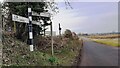 NY5057 : Cumberland County Council finger signpost at T-junction at south end of Fenton Gate by Roger Templeman