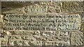 SO6217 : Inscription in a lychgate by Philip Halling