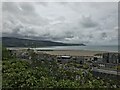 View of village and beach, Barmouth