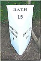 Old Milepost by A37, Bristol Road, near junction of A37 and A367