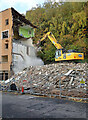 Demolition work at Langlee, Galashiels