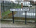 Britannia Road sign