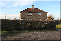 SU3092 : Semi-detached houses on Fernham Road, Shellingford by David Howard