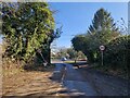 Looking east-southeast along Gradwell Lane towards a five-way junction