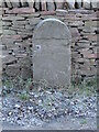 Old Milestone by road (was B4058), Extreme East end of Iron Acton village