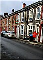 Making a delivery in Partridge Road, Llanhilleth