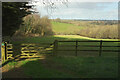 Footpath junction, Fanville Farm