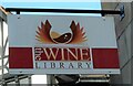 Sign for the Wine Library