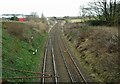 Railway line east of Neilston station