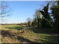 TQ2760 : Public footpath into meadow near Banstead by Malc McDonald