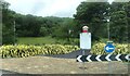 Burry Port lighthouse on a roundabout