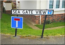 TA2068 : Sea Gate View sign by JThomas