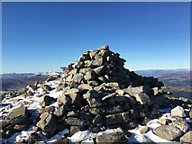 NN4778 : Summit cairn on Beinn a’ Chlachair by Steven Brown