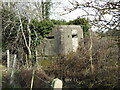 WW2 hexagonal pillbox with a y-shaped anti ricochet wall