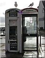 Cash machine and telephone box on Prince Street