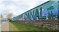 Mural alongside The Nottingham Canal, Nottingham