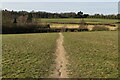 Footpath across field