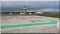 SC2768 : Airport apron and control tower at Ronaldsway Airport by TCExplorer