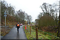 NT2446 : Eddleston Water cyclepath by Jim Barton