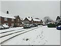 Henshaw Crescent in the snow