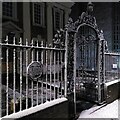 SP3379 : Frosted gates, Priory Row by A J Paxton