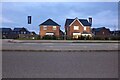 New houses by Glen Road, Oadby