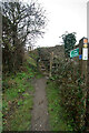 A gate on a footpath to Penhill