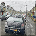 Cowper Road: snow in early spring